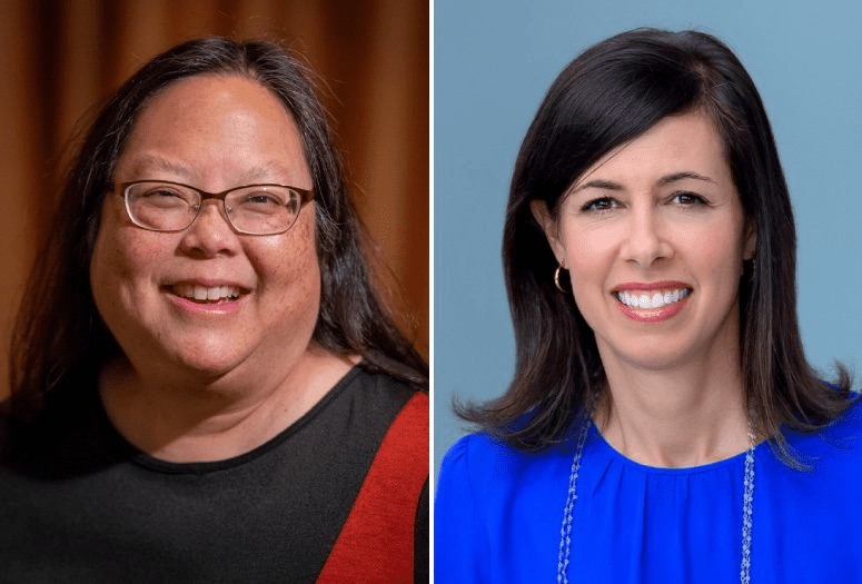 From left to right: ALA President Patricia Wong and FCC Chairwoman, Jessica Rosenworcel