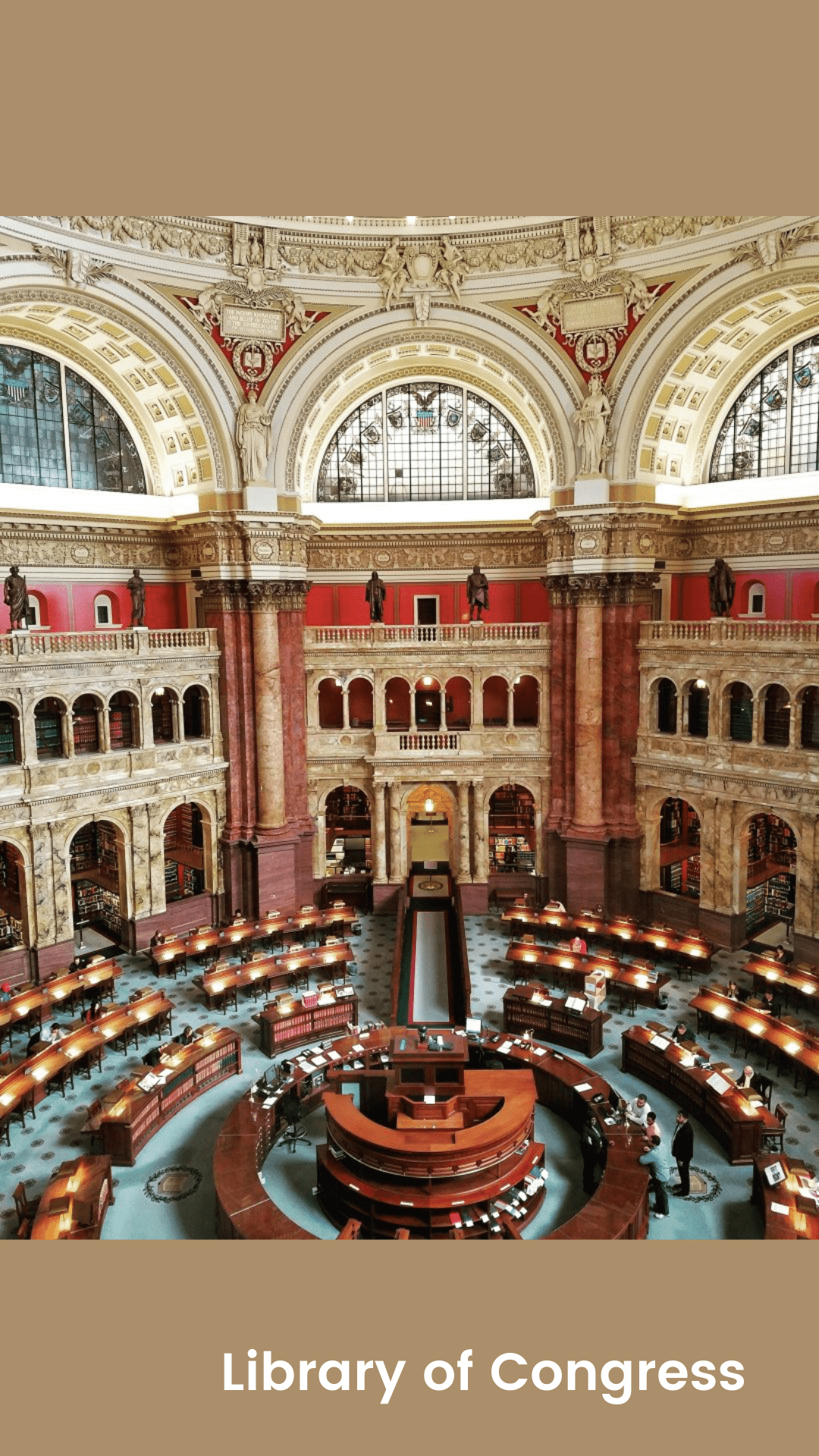 image of the interior of the library of congress